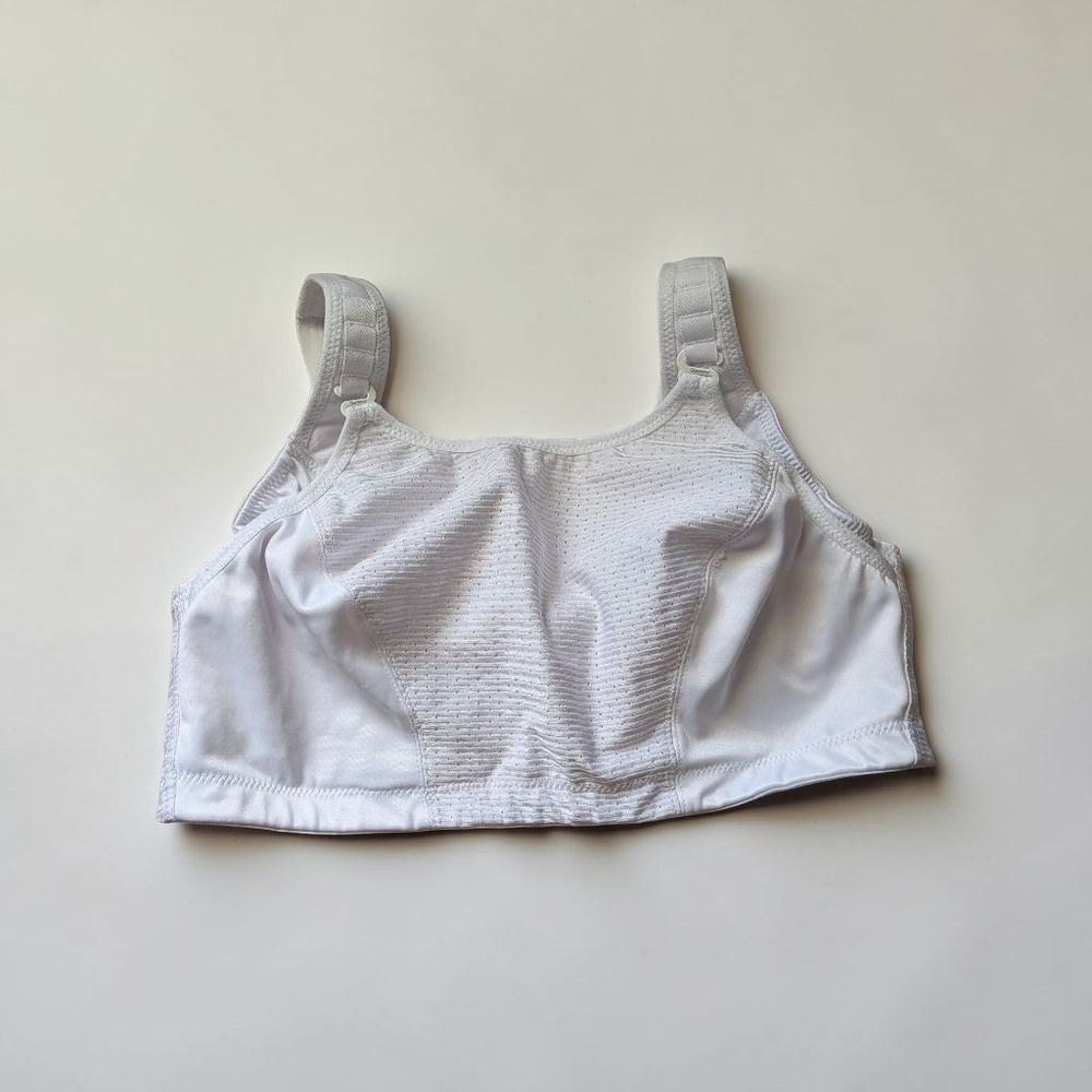 Glamorise 38DD White No Bounce Sports Bra Full Coverage High Impact Support